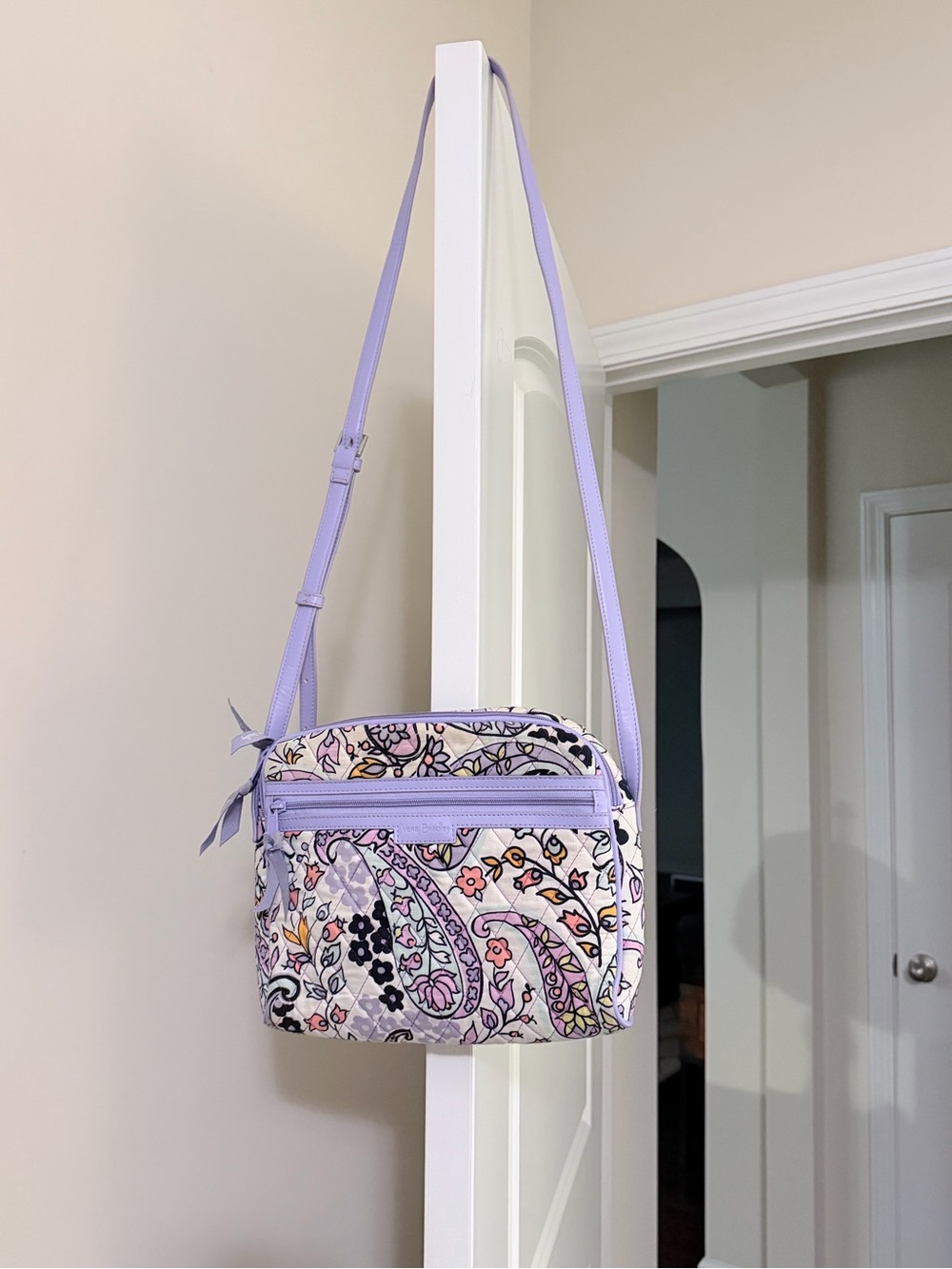 Vera Bradley Lavender Paisley Quilted Crossbody